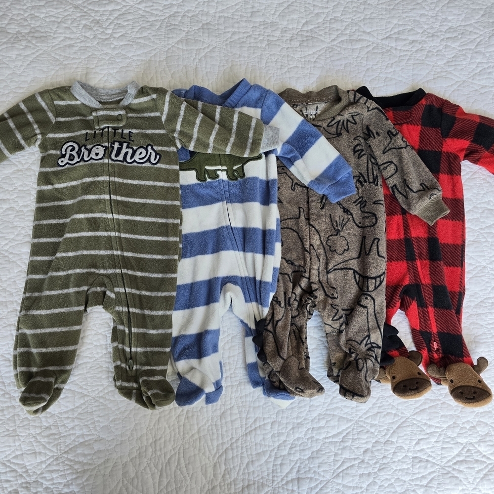 Carter's Newborn Fleece Baby Footed Pajamas Footies Sleepers